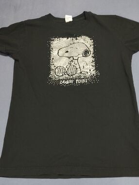 Snoopy Graphic Tee - Black
